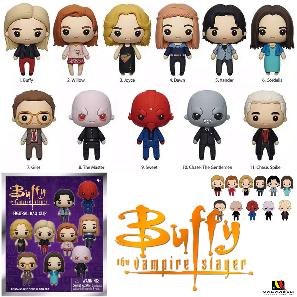 Chaveiros Buffy, a Caça-Vampiros 3D Figural Bag Clips
