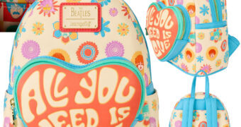 Mini-Mochila Beatles “All You Need is Love” com Design Psicodélico
