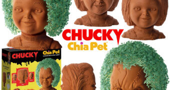 Chucky, o Brinquedo Assassino Chia Pet com Cabeleira de Grama