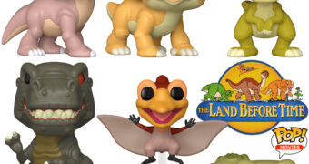Bonecos Pop! dos Dinossauros do Filme Em Busca do Vale Encantado (The Land Before Time)