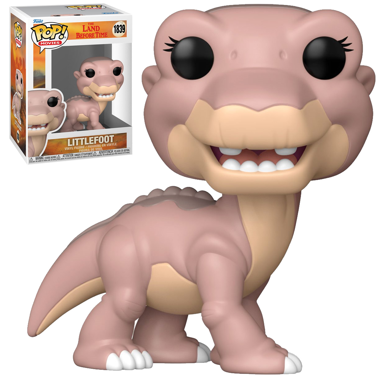 Bonecos Pop! dos Dinossauros do Filme Em Busca do Vale Encantado (The Land Before Time)