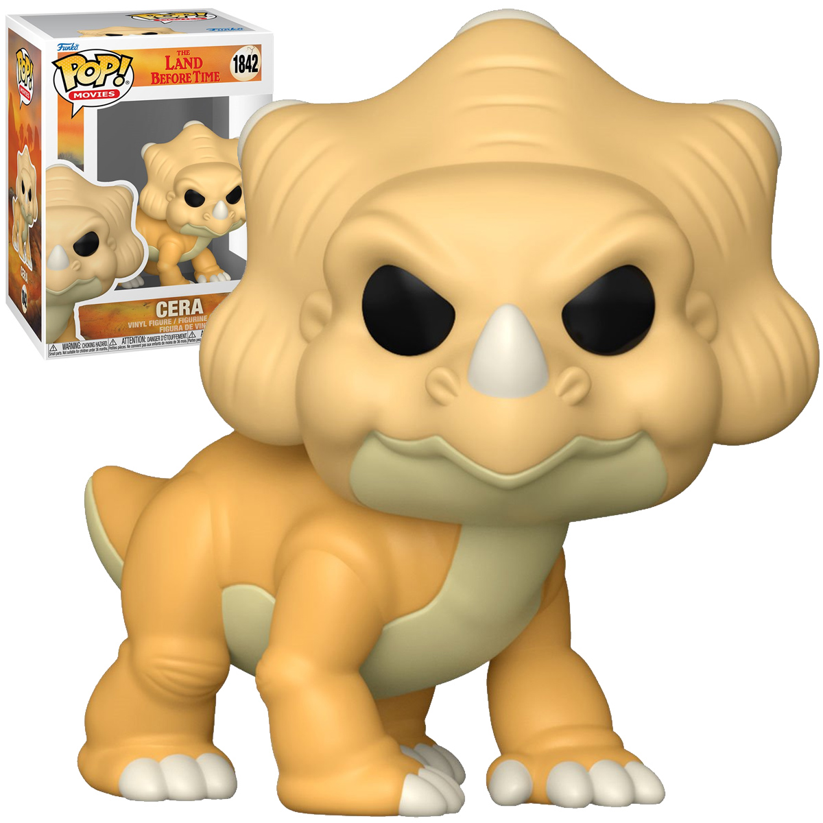 Bonecos Pop! dos Dinossauros do Filme Em Busca do Vale Encantado (The Land Before Time)