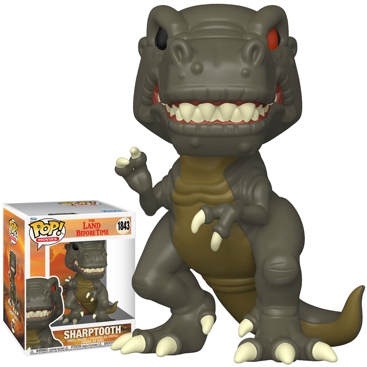 Bonecos Pop! dos Dinossauros do Filme Em Busca do Vale Encantado (The Land Before Time)
