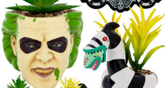 Mini-Vasos de Plantas Beetlejuice Os Fantasmas se Divertem com Suculentas Artificiais