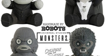 Bonecos de Vinil Universal Monsters Handmade By Robots Imitando Crochê Amigurumi
