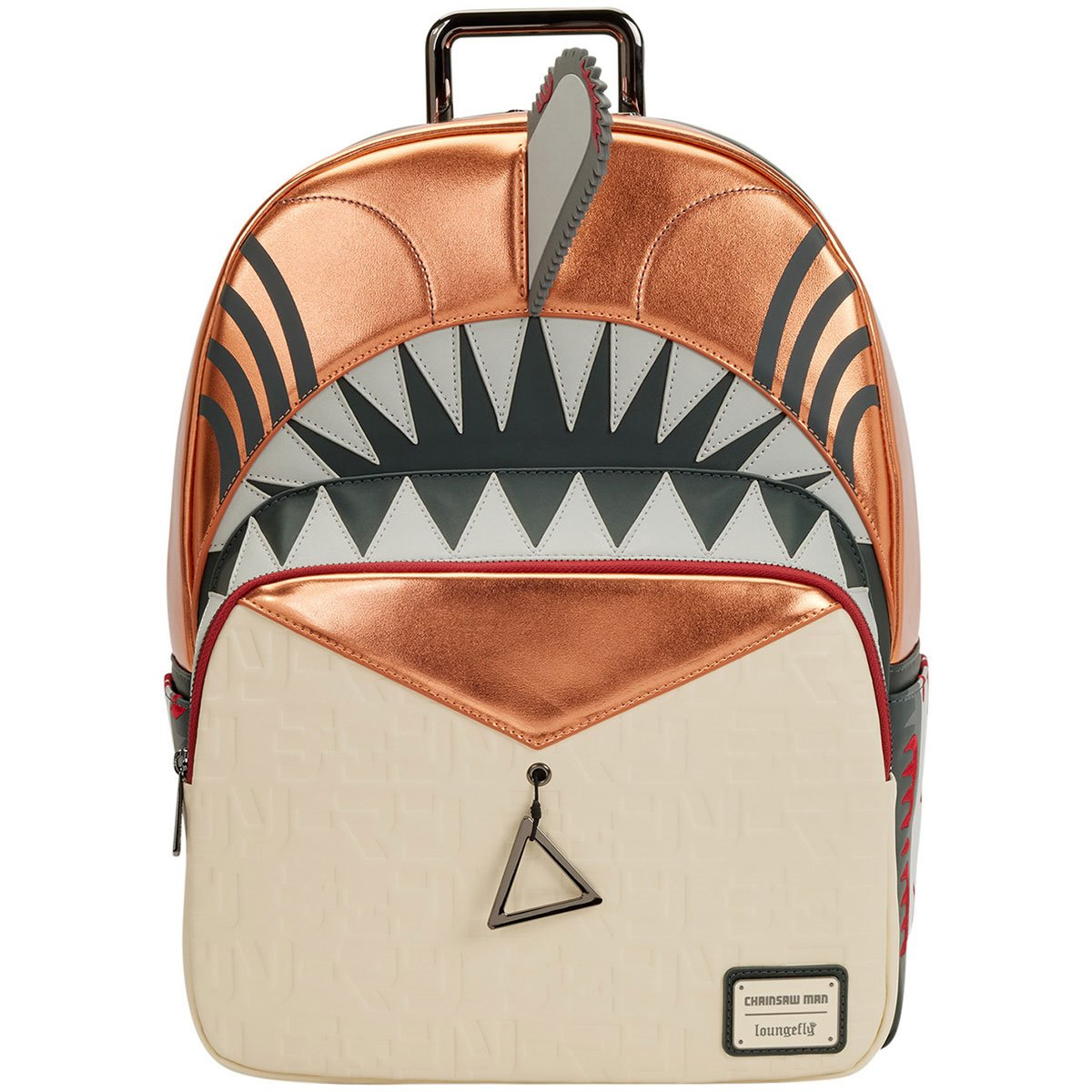 Chainaw Man (Motor-man) anime backpack with phosphorescent teeth