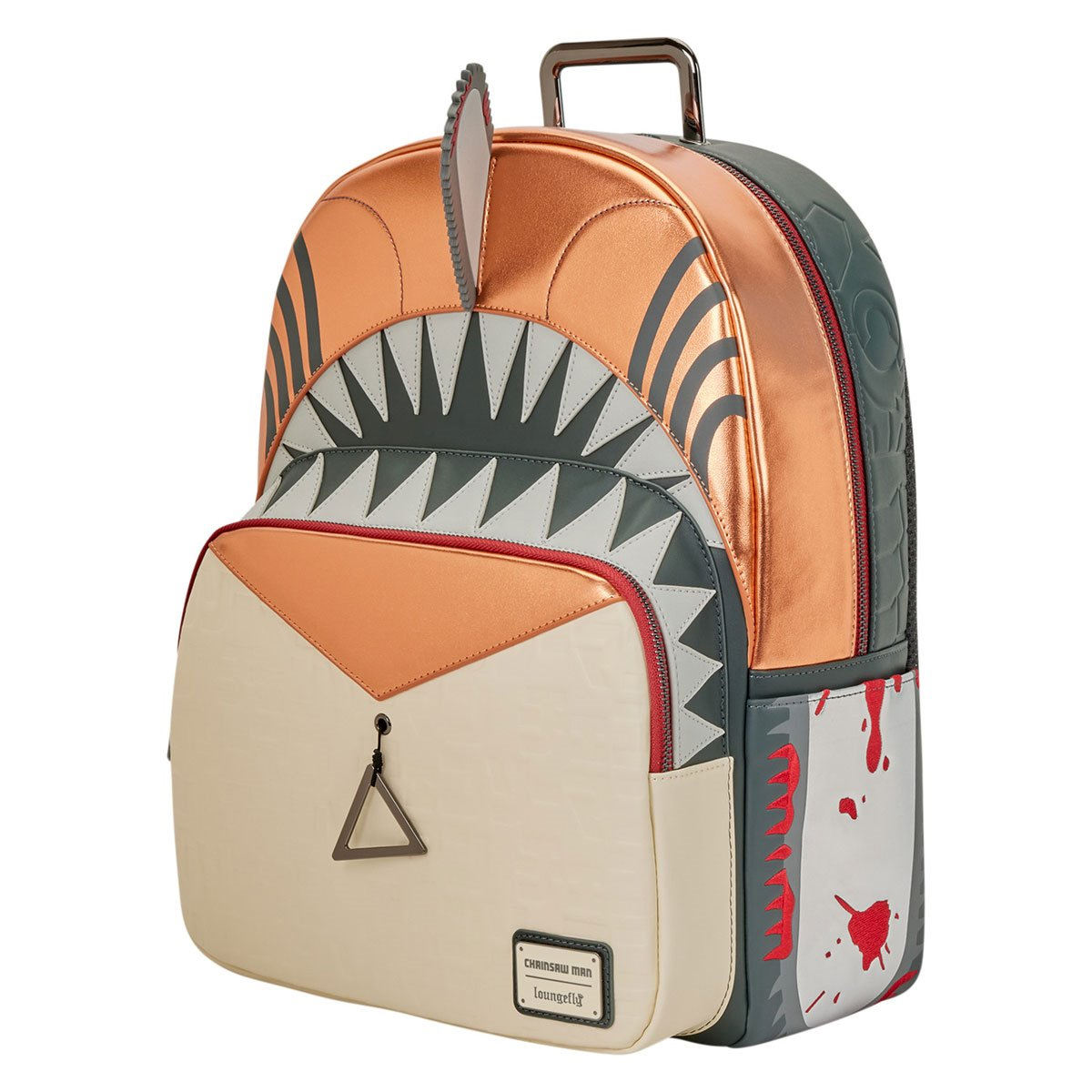 Chainaw Man (Motor-man) anime backpack with phosphorescent teeth