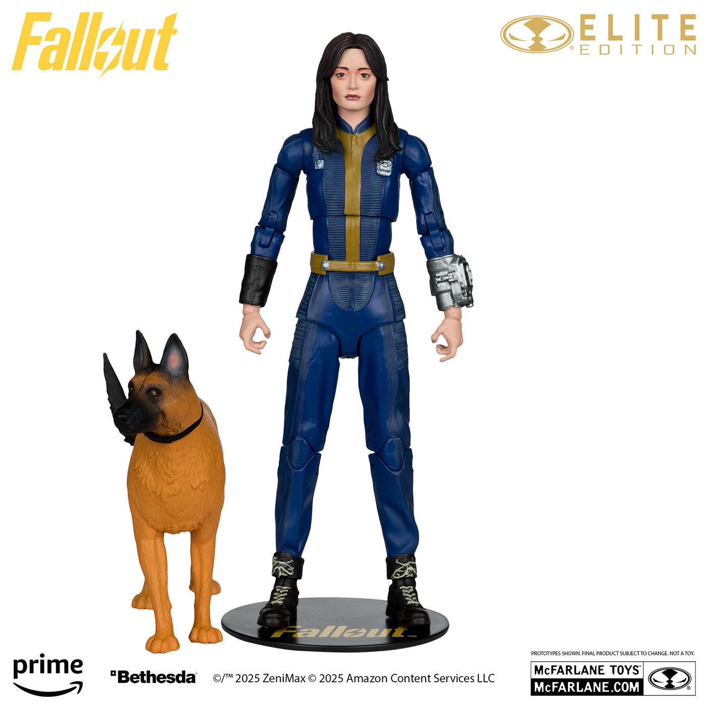 Action Figure da Série Fallout: Lucy e Dogmeat (CX404) McFarlane Elite Edition
