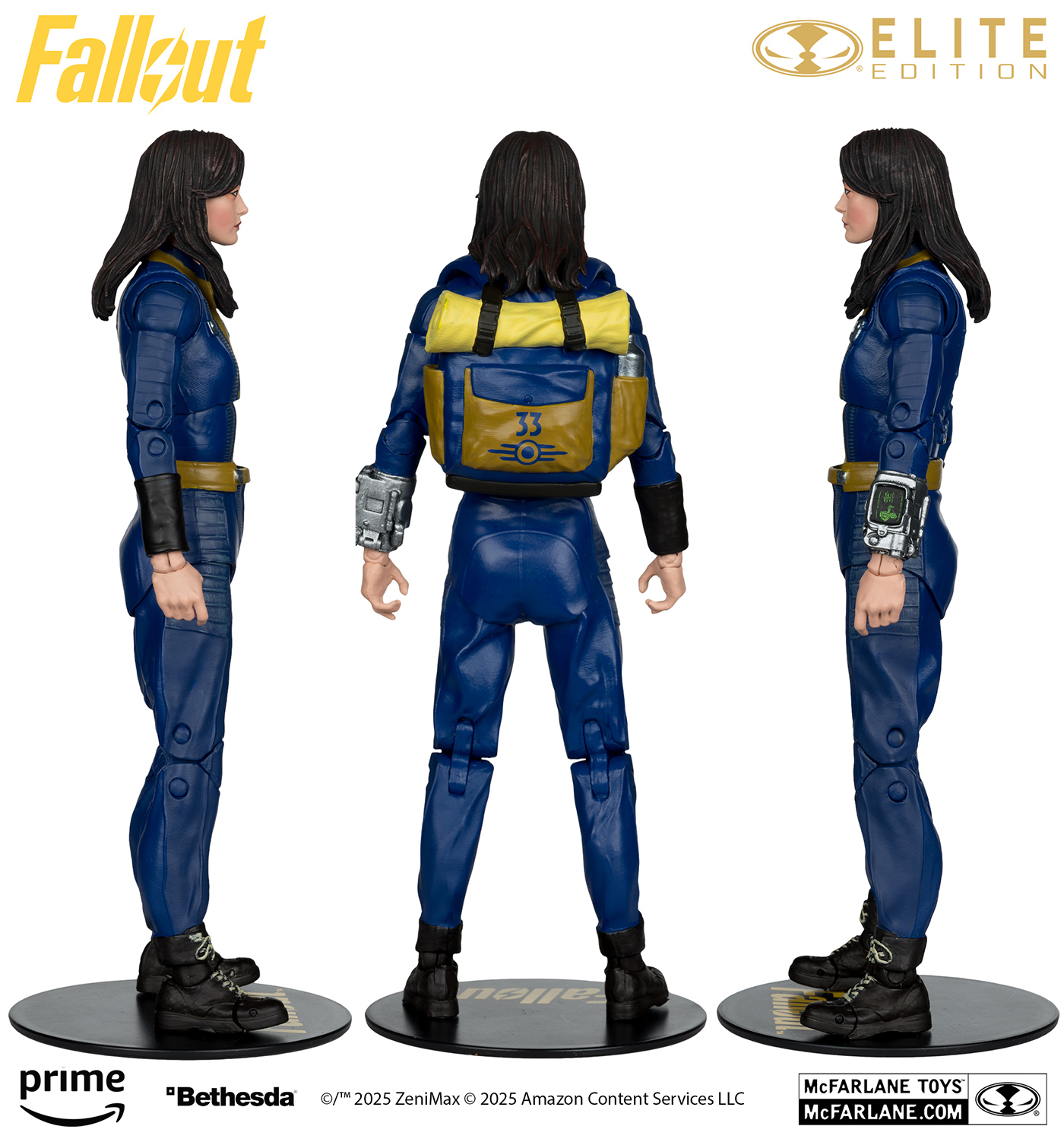 Action Figure da Série Fallout: Lucy e Dogmeat (CX404) McFarlane Elite Edition