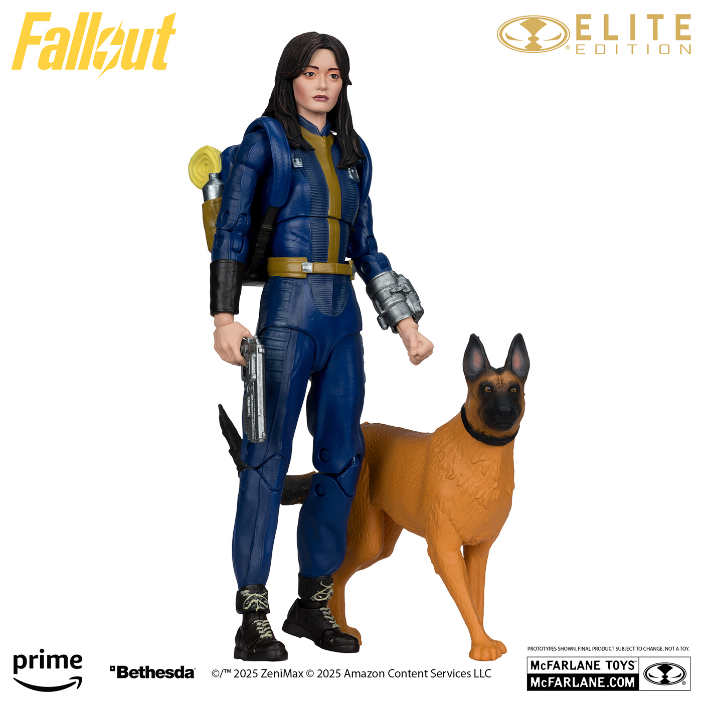 Action Figure da Série Fallout: Lucy e Dogmeat (CX404) McFarlane Elite Edition