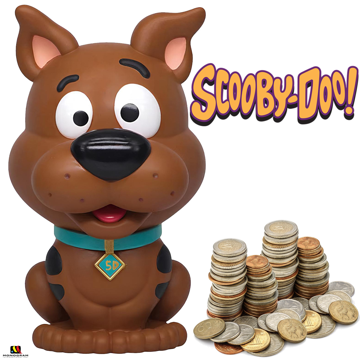 Cofre Scooby-Doo PVC Figural Bank em Estilo Kawaii Fofinho