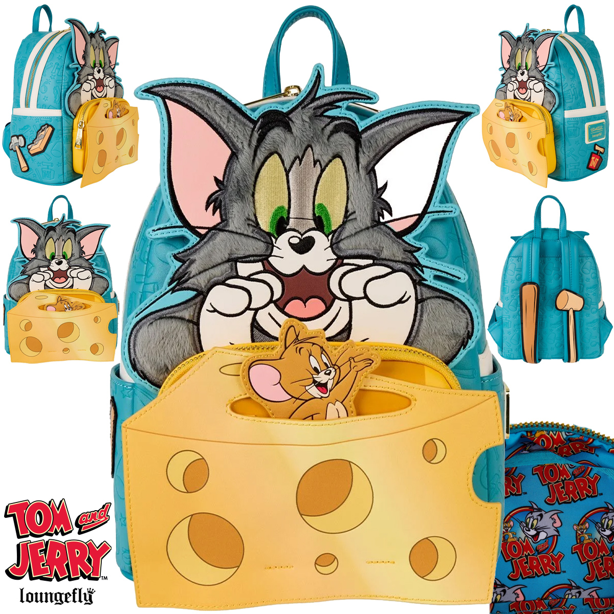 Mini-Mochila Tom e Jerry Hanna-Barbera (Loungefly)