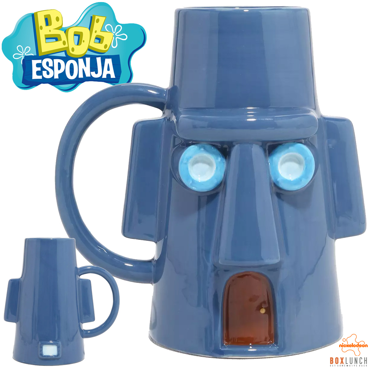 Caneca Casa Moai do Lula Molusco na Fenda do Biquíni (Bob Esponja Calça Quadrada)