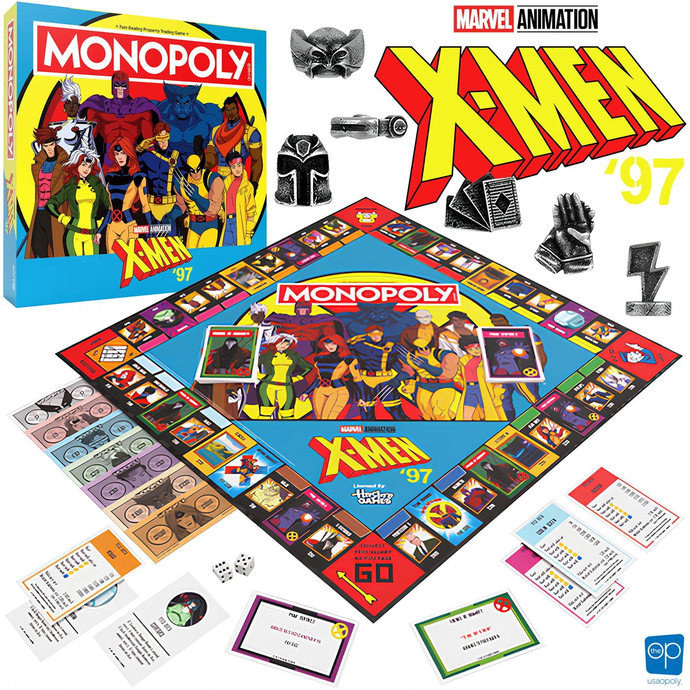 Jogo Monopoly Marvel da Série X-Men ‘97