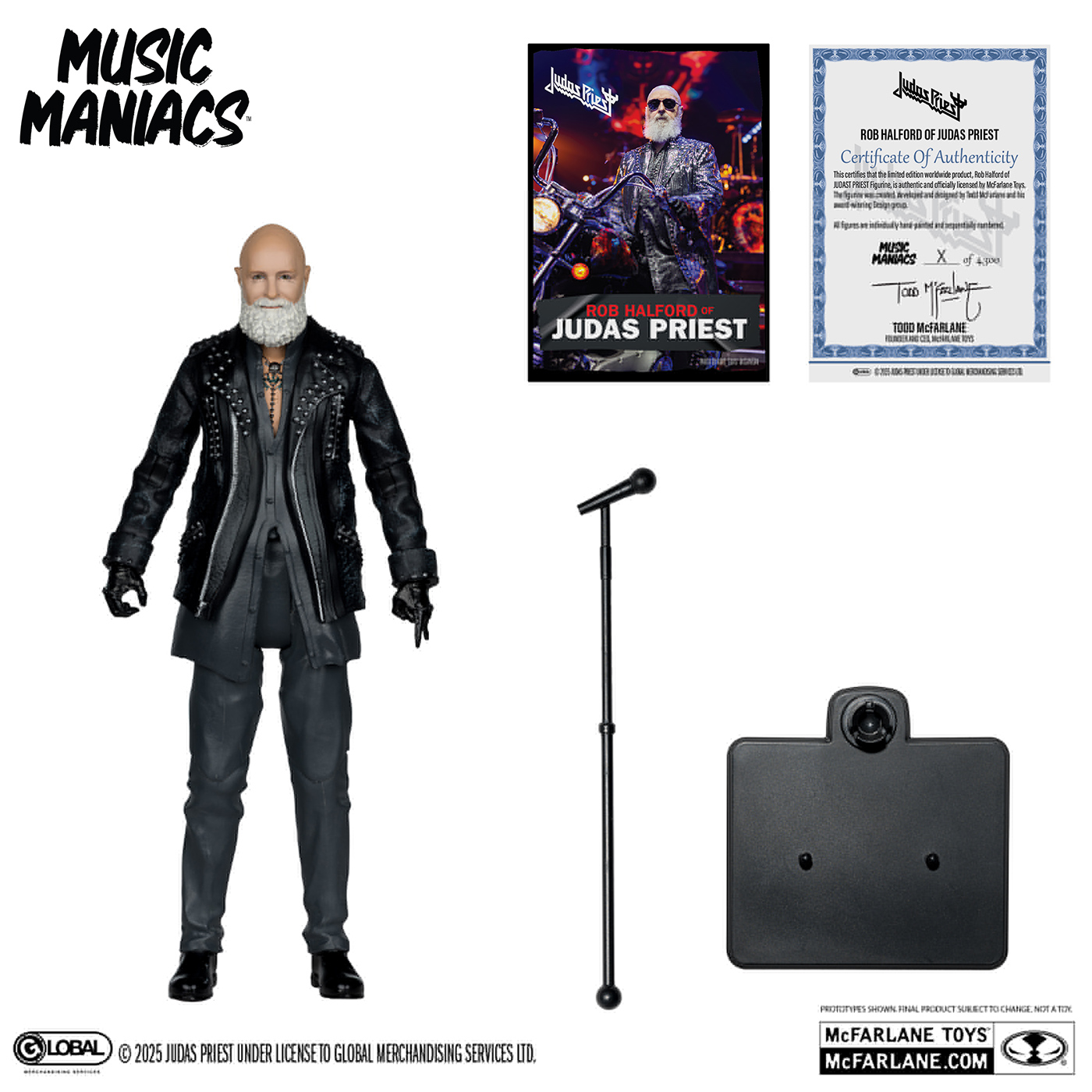 Action Figure Rob Halford (Judas Priest) Music Maniacs Metal (McFarlane Toys)