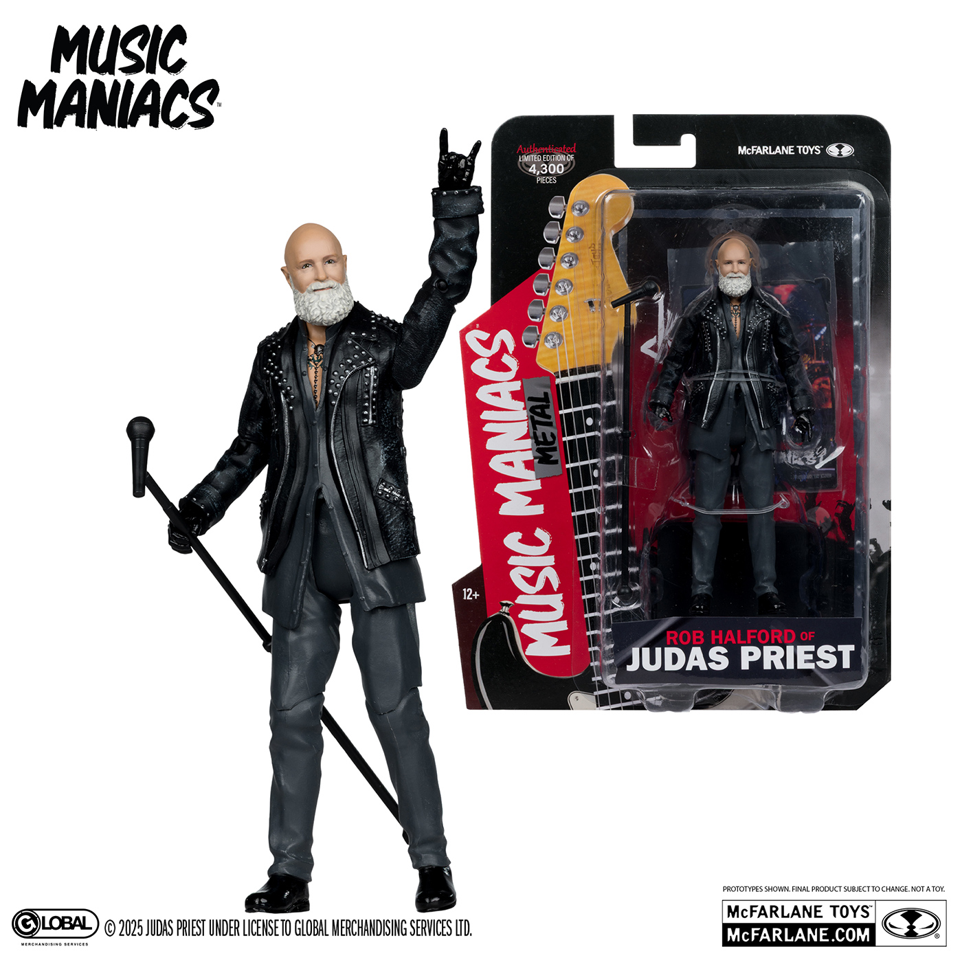 Action Figure Rob Halford (Judas Priest) Music Maniacs Metal (McFarlane Toys)
