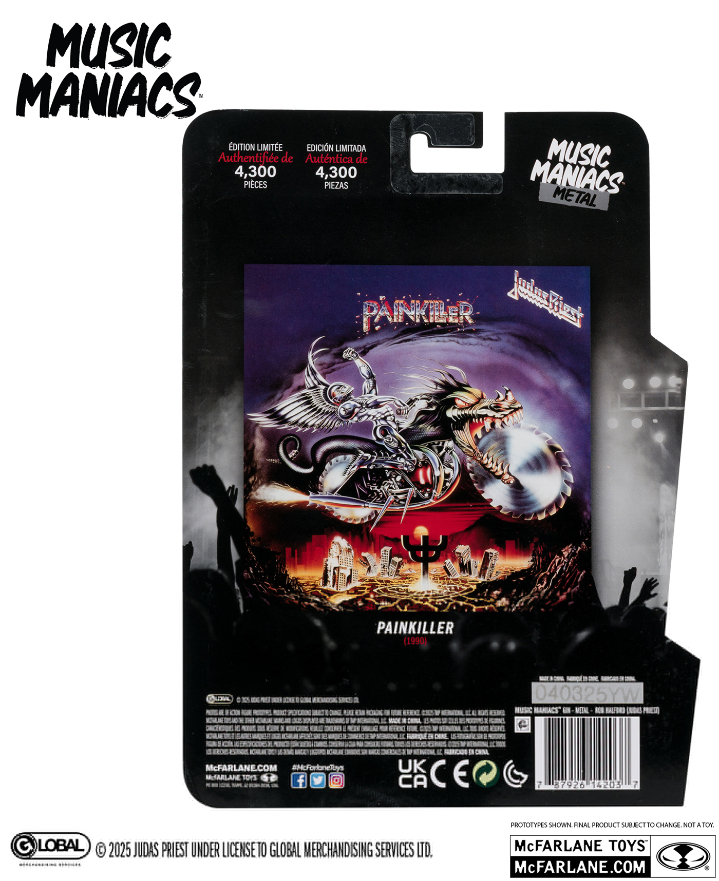 Action Figure Rob Halford (Judas Priest) Music Maniacs Metal (McFarlane Toys)