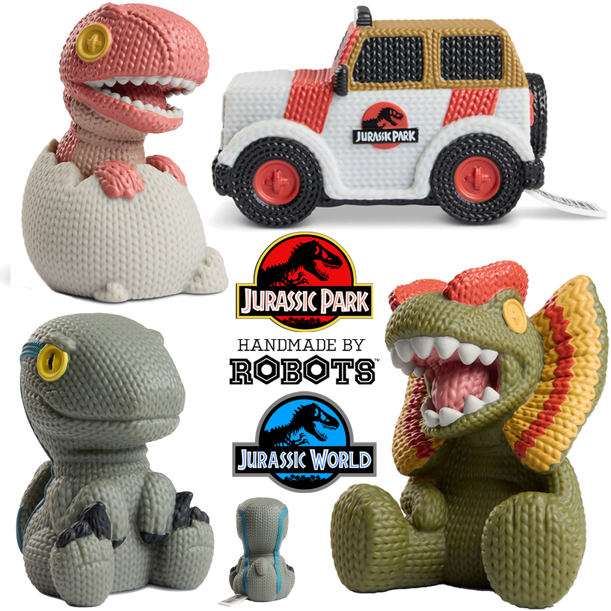 Figuras de Vinil Jurassic Park/Jurassic World Handmade By Robots