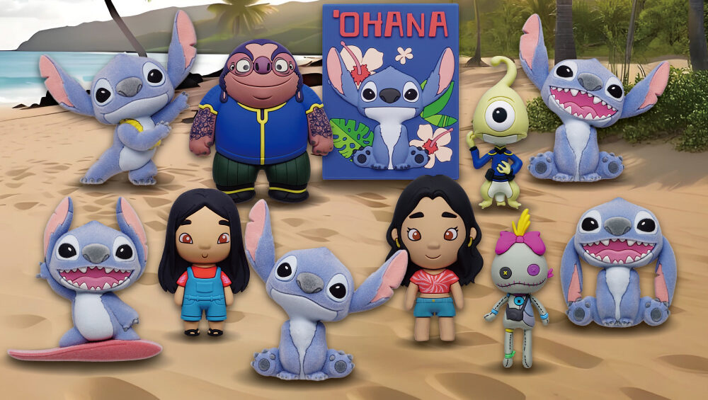 Chaveiros do Filme Lilo & Stitch “Live-Action” 3D Figural Bag Clips
