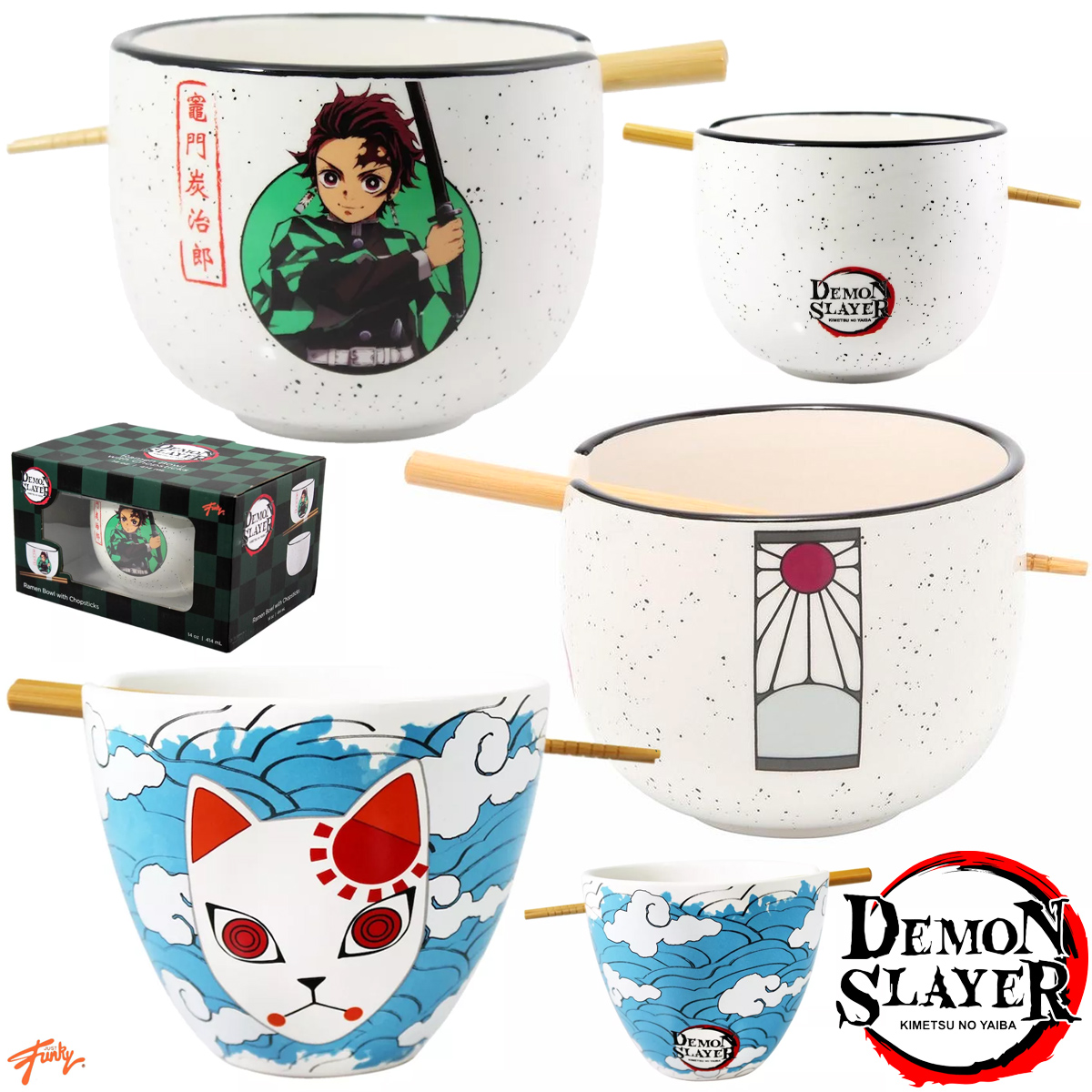 Tigelas de Ramen da Série Anime Demon Slayer: Kimetsu no Yaiba
