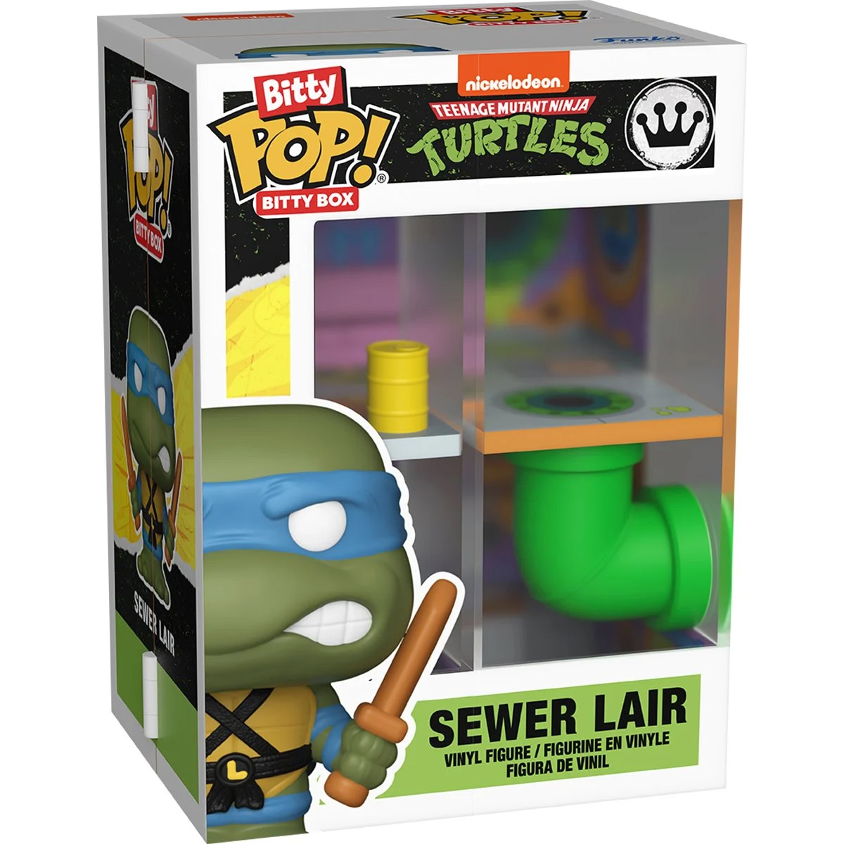 Playset Bitty Pop! Box Tartarugas Ninjas: Covil do Esgoto