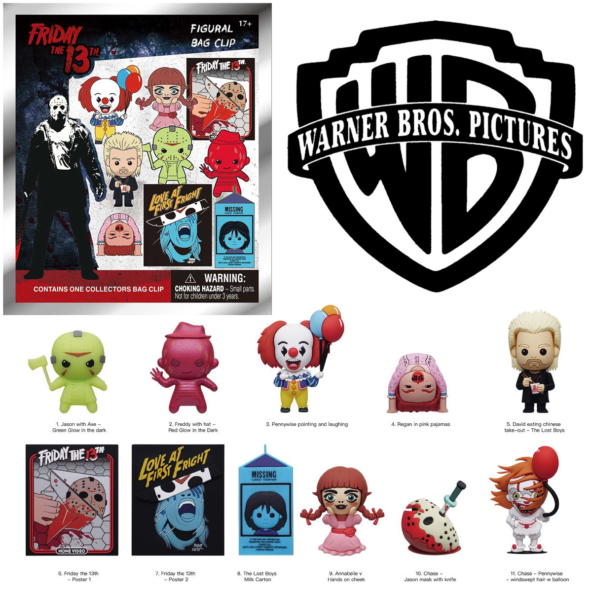 Chaveiros Filmes de Terror da Warner
