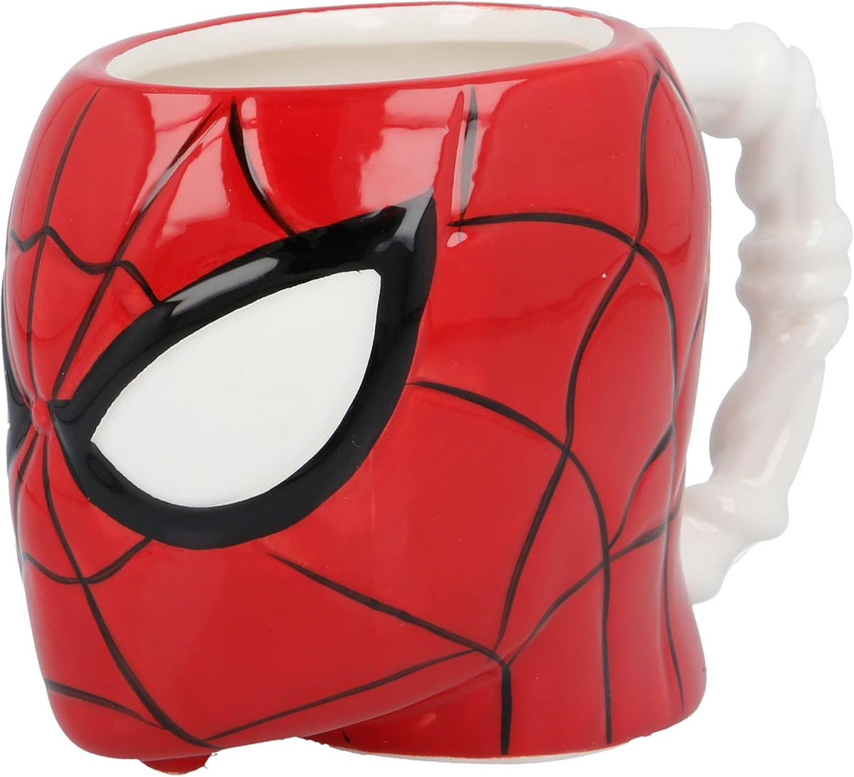 Caneca Esculpida Spider-Man 3D com Alça de Teias (Homem-Aranha)