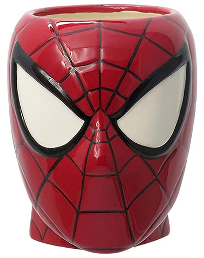 Caneca Esculpida Spider-Man 3D com Alça de Teias (Homem-Aranha)