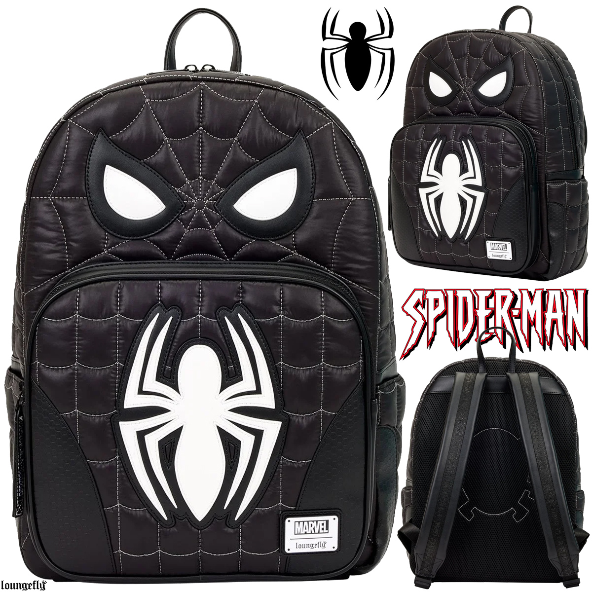 Mochila Laptop Homem-Aranha “Traje Negro”