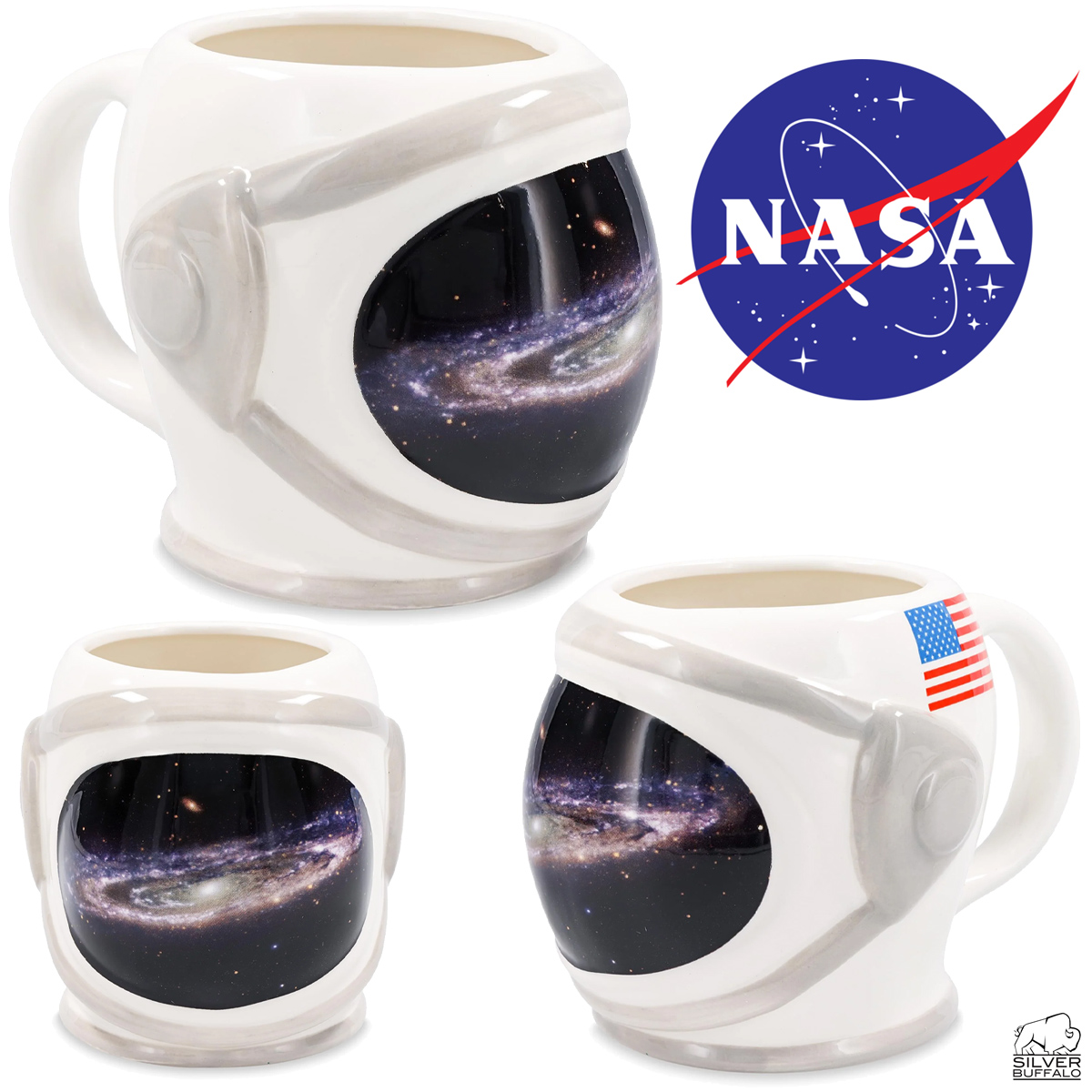 Caneca 3D Capacete de Astronauta da NASA