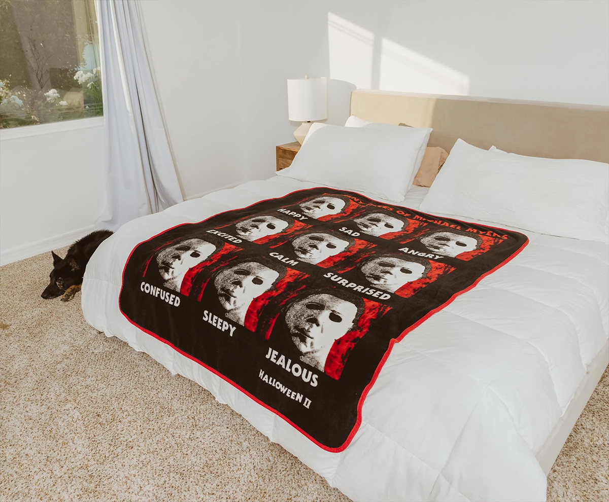 Cobertor de Lance “As Muitas Faces de Michael Myers” em Halloween 2 - O Pesadelo Continua
