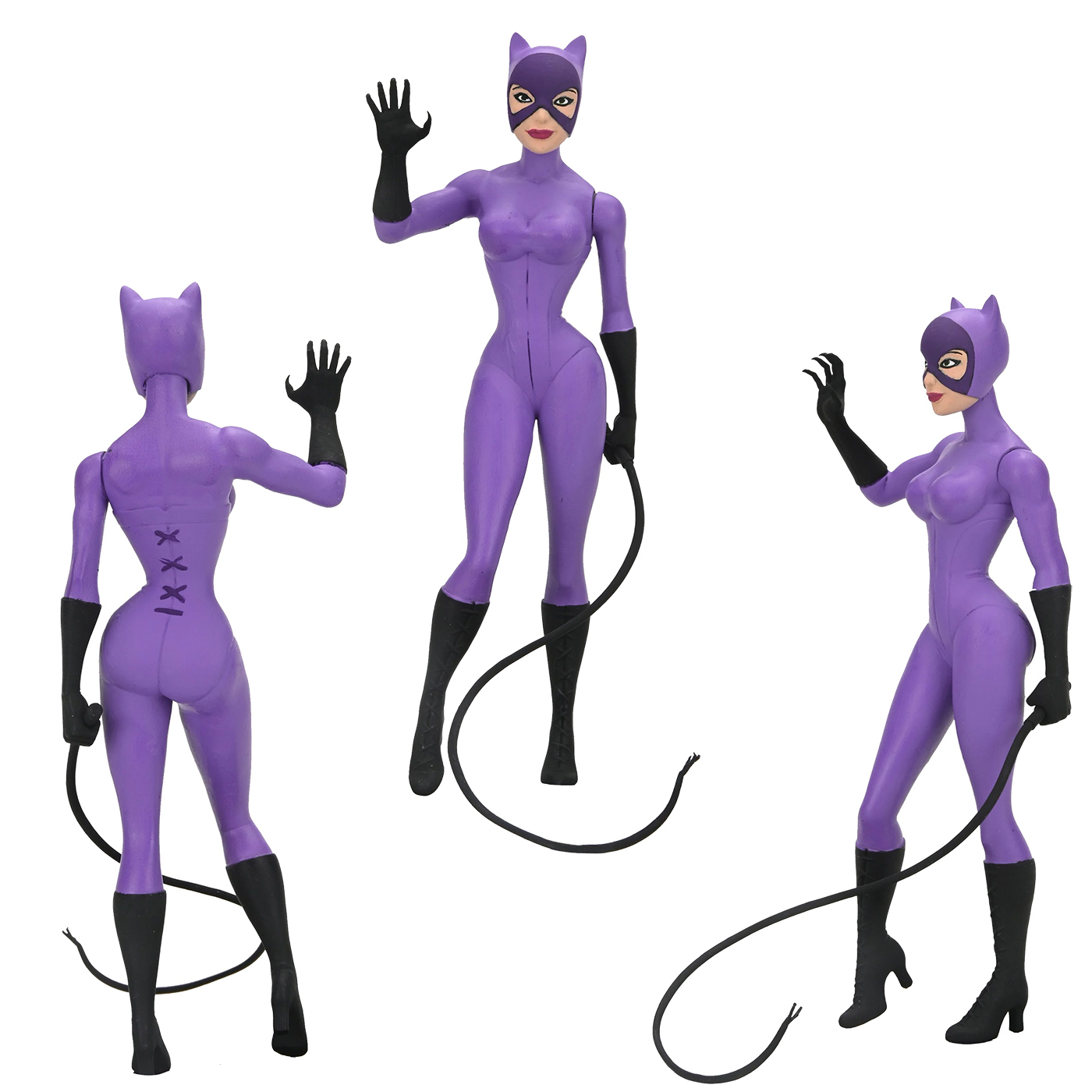 Figuras DC Comics Toony Classics: Batman, Mulher-Gato e Pinguim