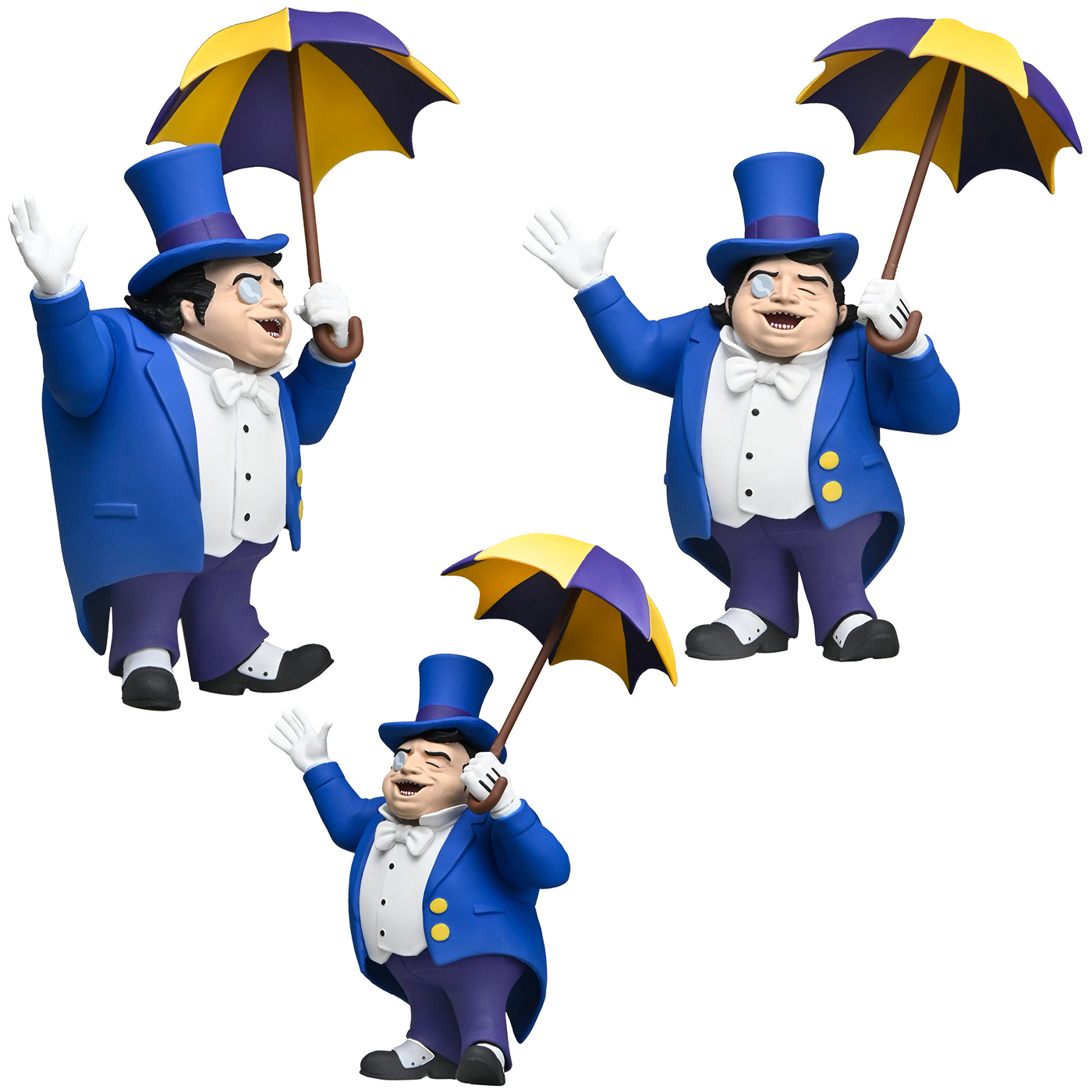 Figuras DC Comics Toony Classics: Batman, Mulher-Gato e Pinguim