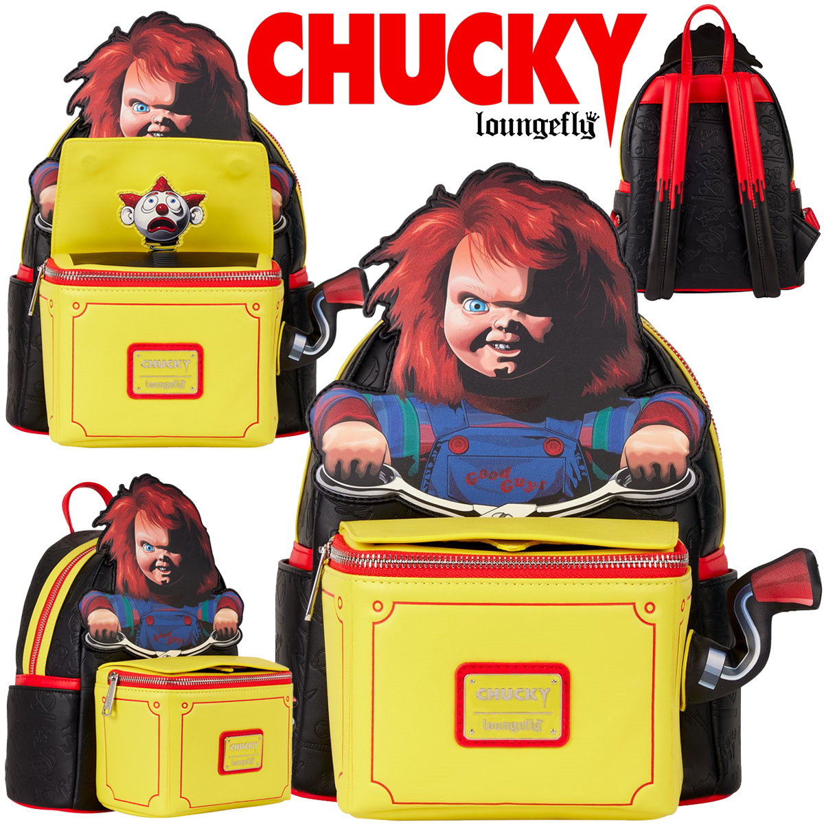 Mini-Mochila Chucky com Jack-in-the-Box
