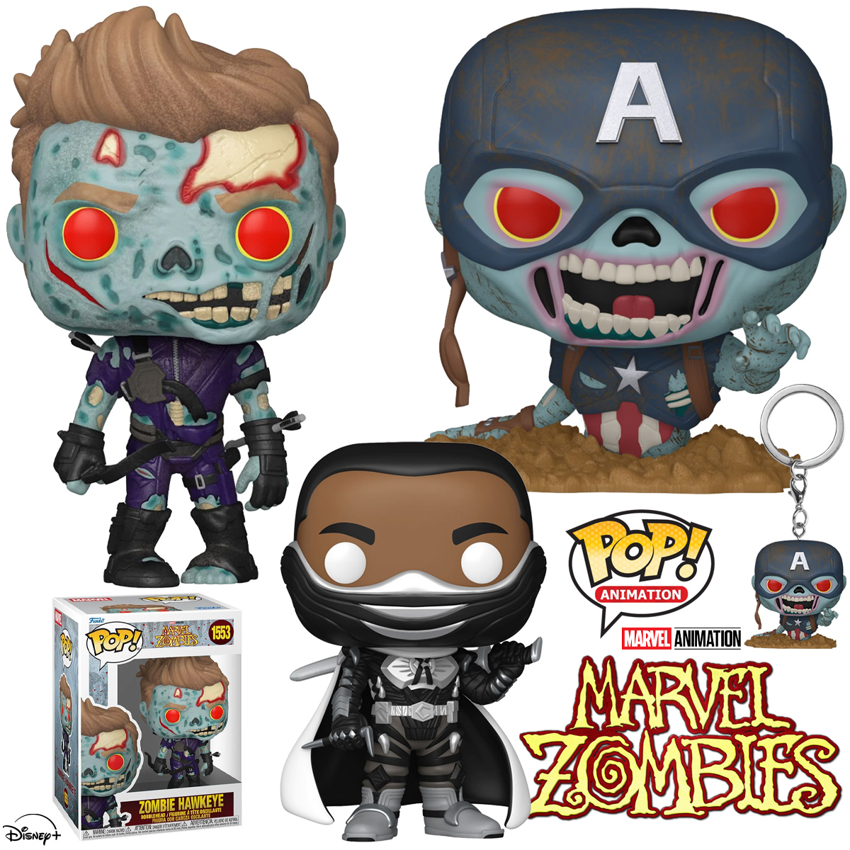 Bonecos Zumbis Pop! da Nova Minissérie Marvel Zombies do Disney+