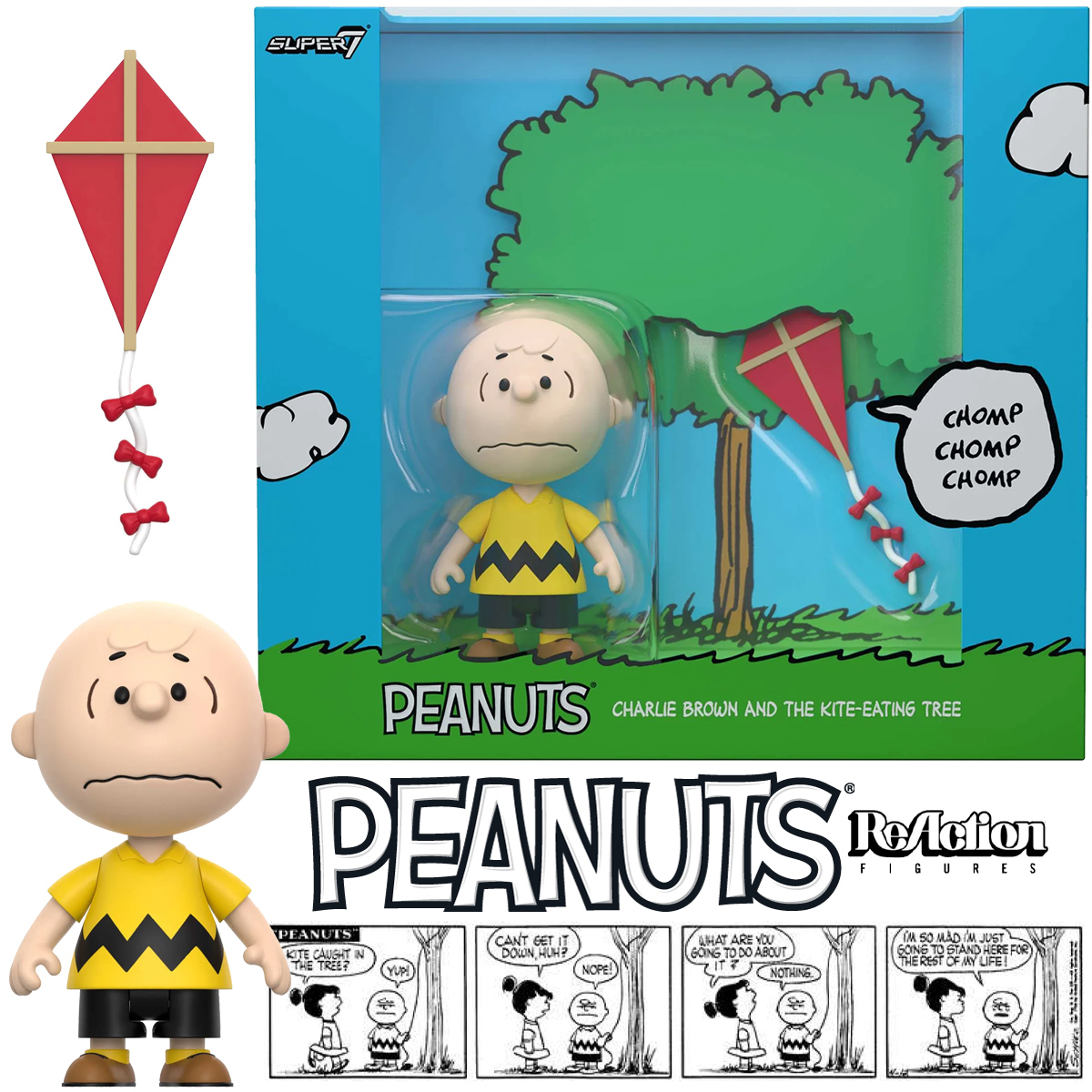 Charlie Brown e a Árvore Come-Pipas ReAction Diorama Box