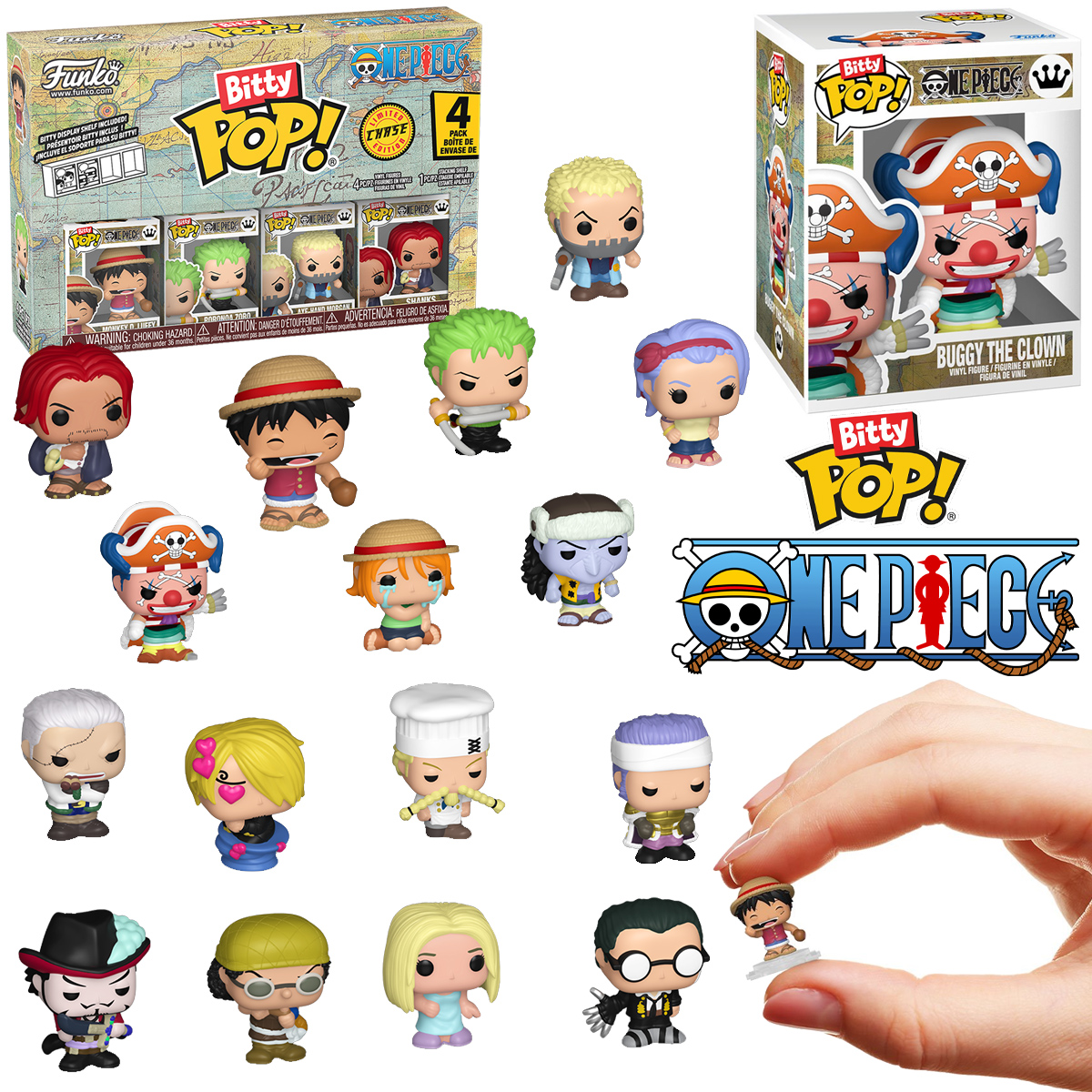 Micro-Figuras One Piece Anime Bitty Pop!