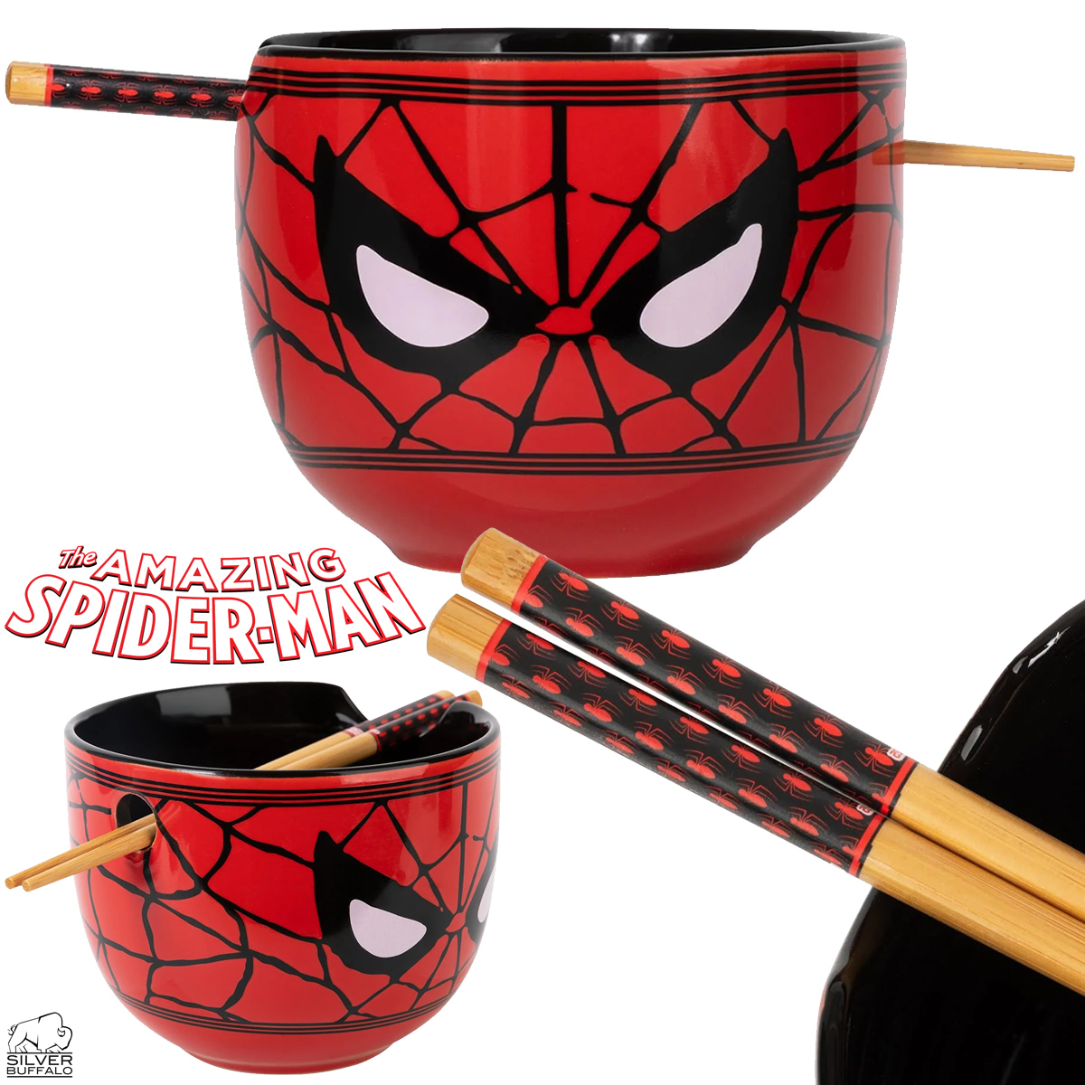Tigela Ramen Homem-Aranha, o Herói Amigo da Vizinhança