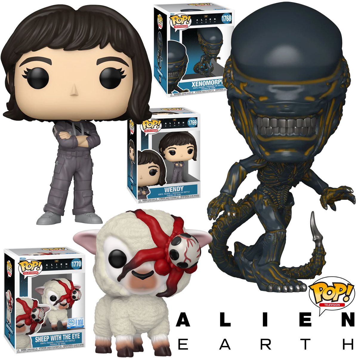 Bonecos Pop! da Série Alien: Earth