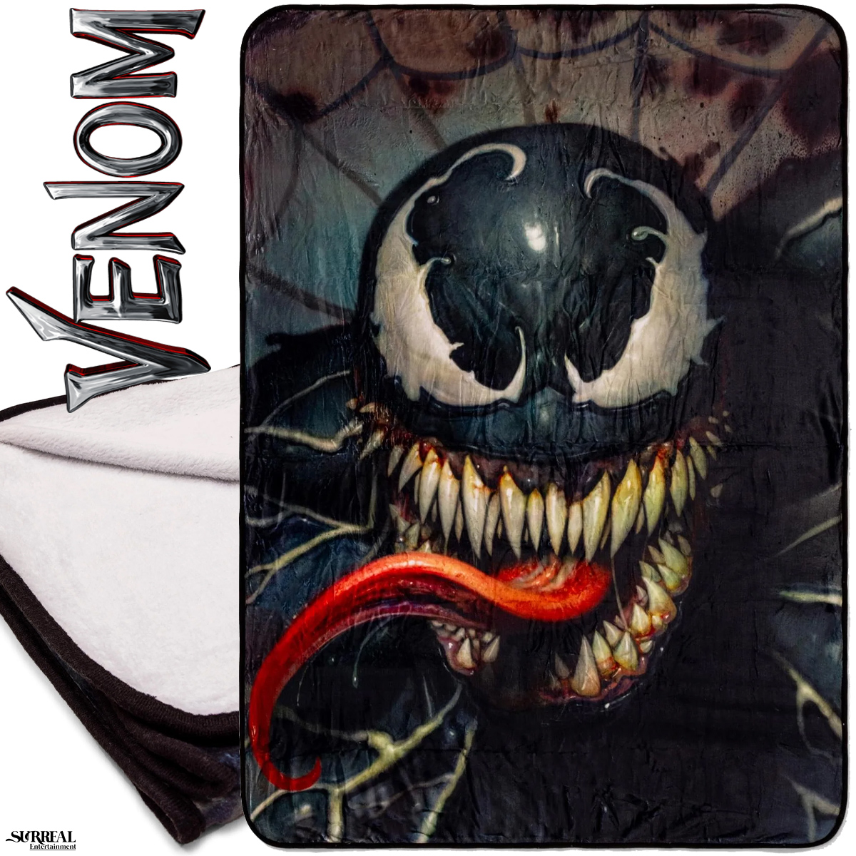 Cobertor de Lance Marvel do Simbionte Venom