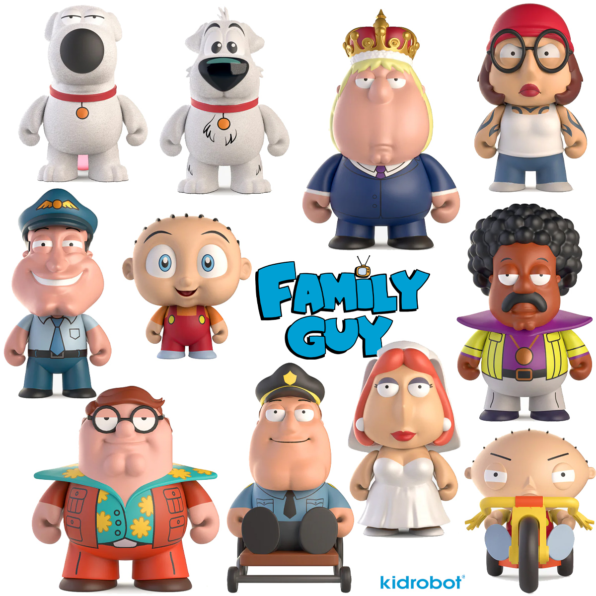 Mini-Figuras Family Guy “Freakin' Sweet” (Kidrobot Blind-Box)