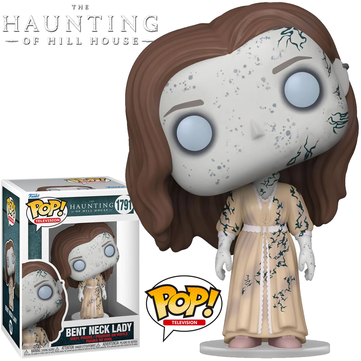 Boneca Pop! “Mulher do Pescoço Torto” da Série A Maldição da Residência Hill (The Haunting of Hill House)