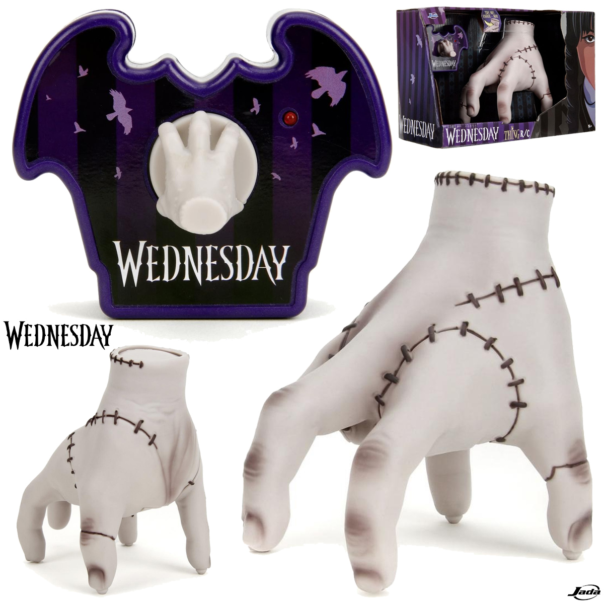 Mãozinha (Thing) com Controle Remoto da Série Wandinha (Wednesday)