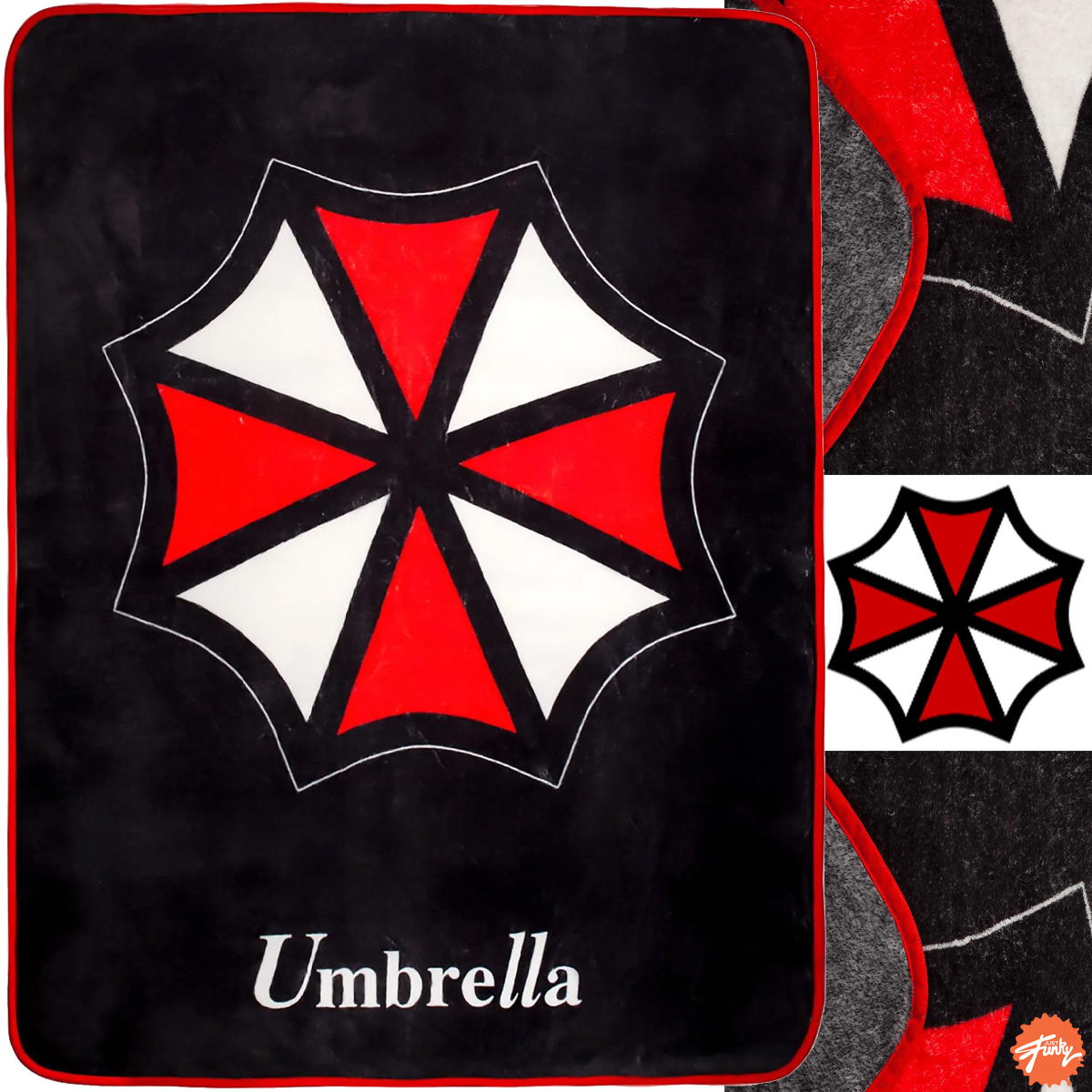 Cobertor de Lance Resident Evil com Logo da Umbrella Corporation