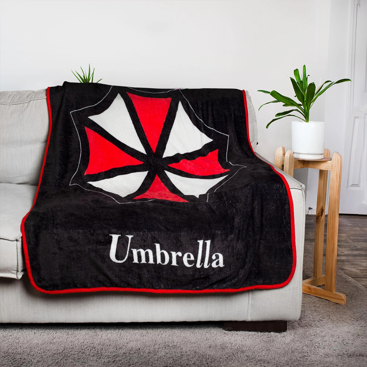 Cobertor de Lance Resident Evil com Logo da Umbrella Corporation