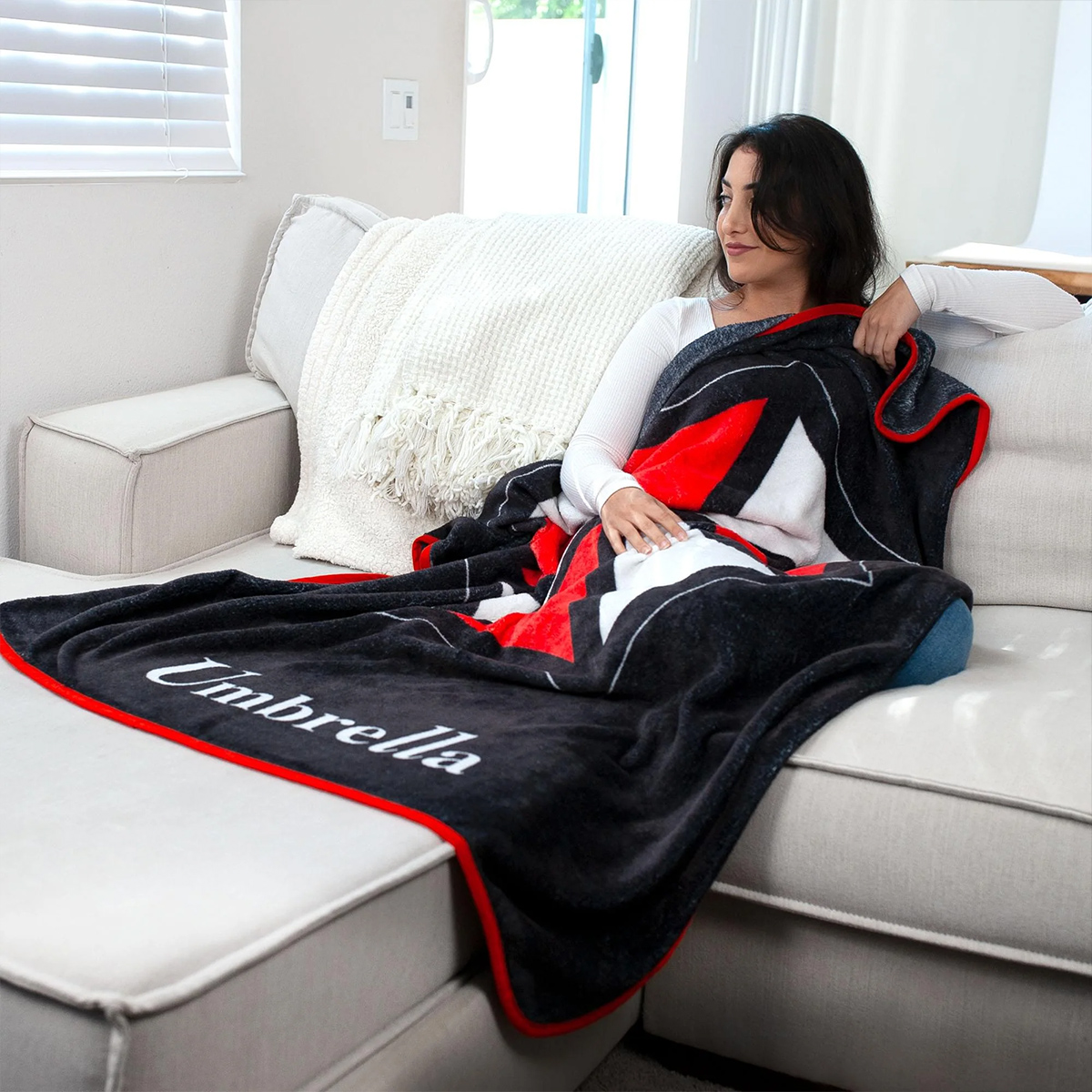 Cobertor de Lance Resident Evil com Logo da Umbrella Corporation