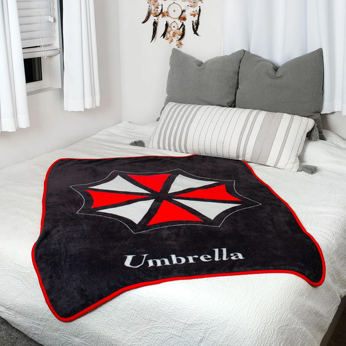 Cobertor de Lance Resident Evil com Logo da Umbrella Corporation
