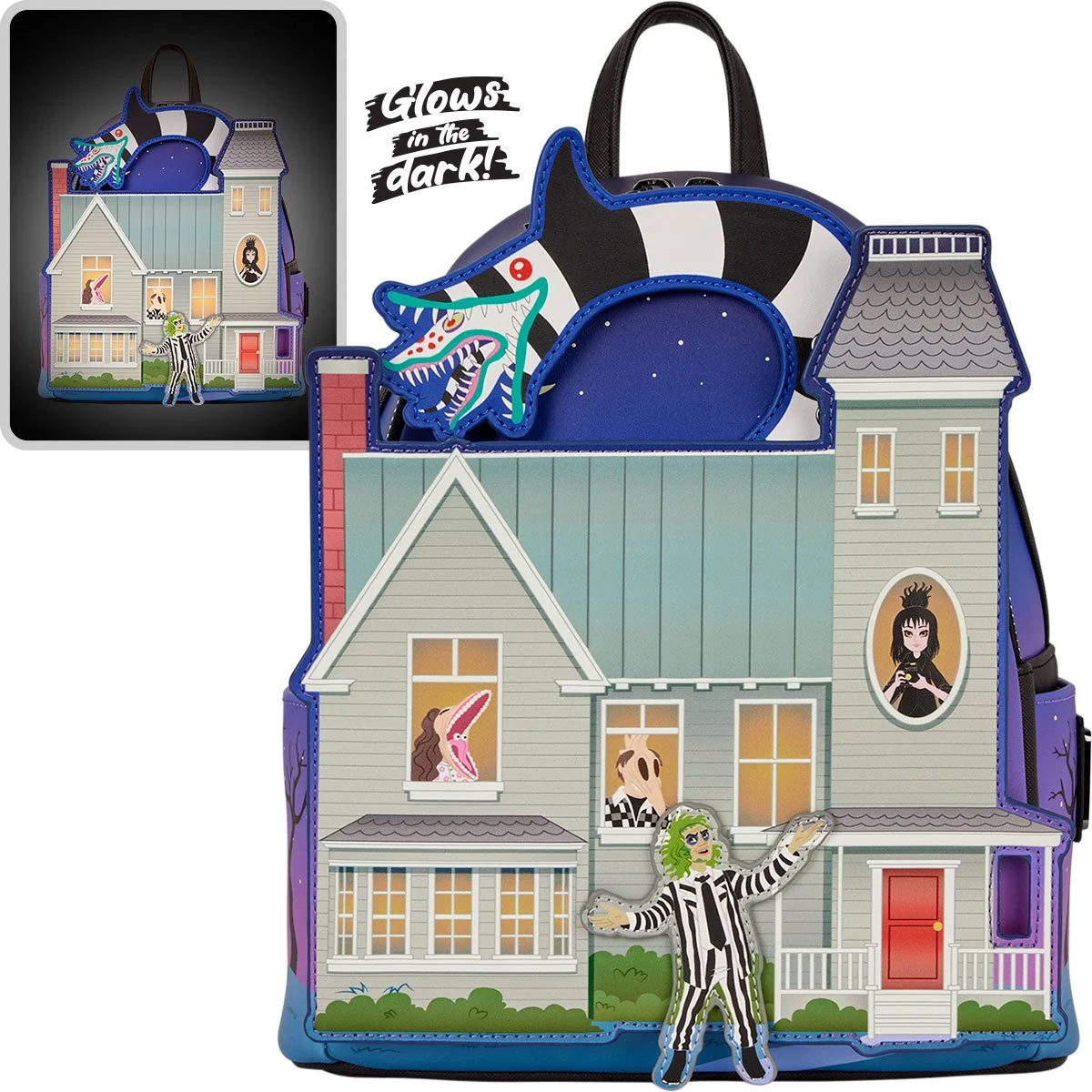 Mini-Mochila Casa “Maitland House” de Beetlejuice Os Fantasmas se Divertem