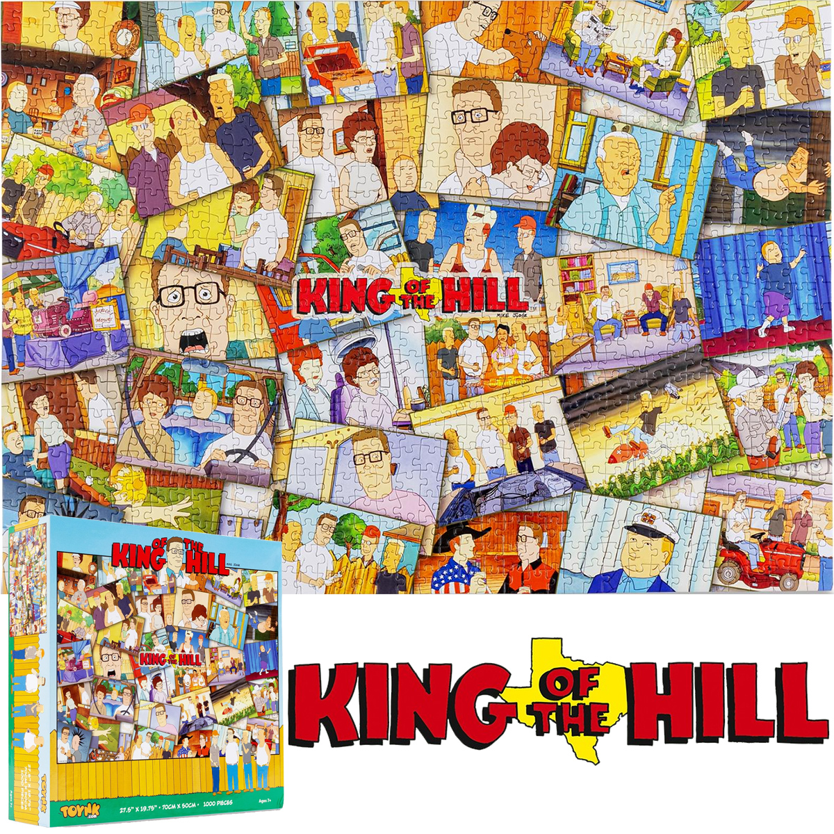 Quebra-Cabeça da Série Animada O Rei do Pedaço (King of the Hill) com 1.000 peças