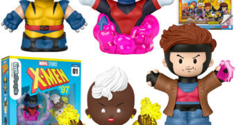 Bonequinhos X-Men ‘97 Little People Collector: Wolverine, Gambit, Storm e Nightcrawler